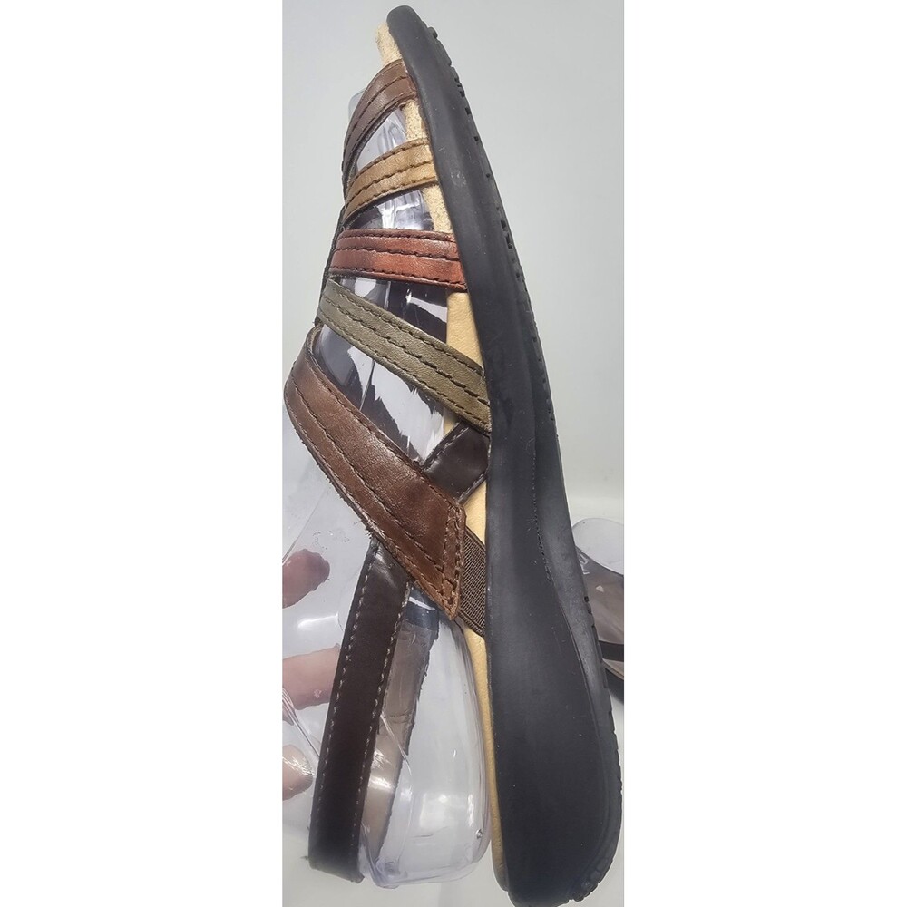 Earth Spirit Carlisle Brown Leather Sandal Sz 7.5 Open Toe Gelron 2000 Classic - Picture 5 of 12